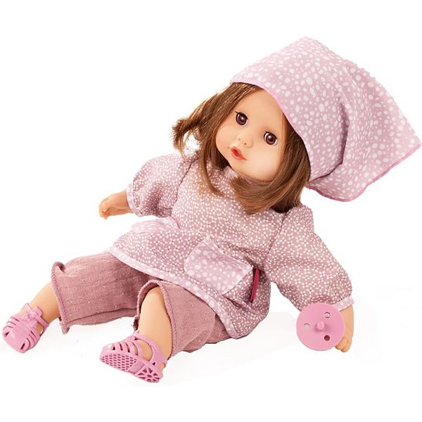 Gotz Muffin Soft Mood 13" Cuddly Baby Doll with Brown Hair to Wash and Style Gotz