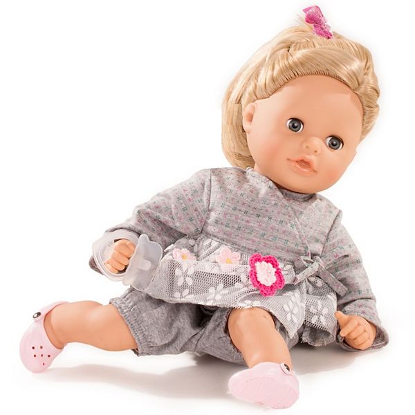 Gotz Cosy Aquini 13" Soft Cloth Bath Baby Doll with Blond Hair and Blue Sleeping Eyes Gotz