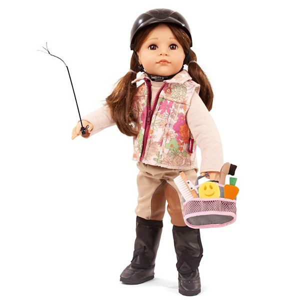 Gotz Hannah Loves Horseback Riding 19.5" Multi-Jointed Standing Baby Doll and Accessories Gotz