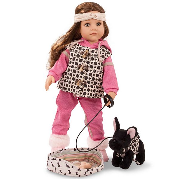 Gotz Hannah Staycation 19.5" All Vinyl Baby Doll and Accessories with Hair to Wash & Style Gotz