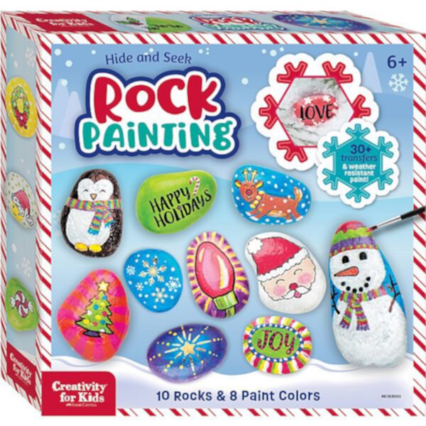 Creativity for Kids Holiday Hide & Seek Rock Painting Kit Creativity for Kids