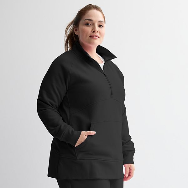 Plus Size Tek Gear Ultrasoft Fleece Quarter-Zip Tunic Tek Gear