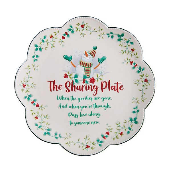 Pfaltzgraff Winterberry 10.25 Inch Scallop Sharing Plate Pfaltzgraff