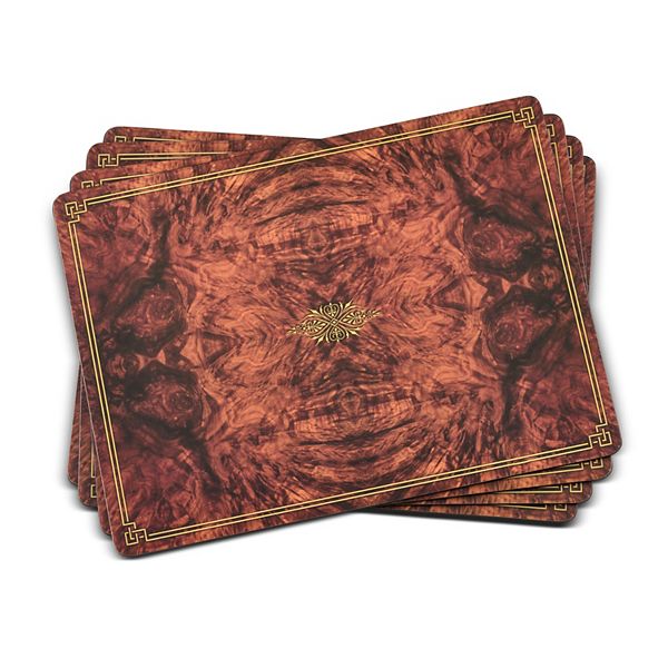 Pimpernel Walnut Burlap Placemats, Set Of 4 Pimpernel