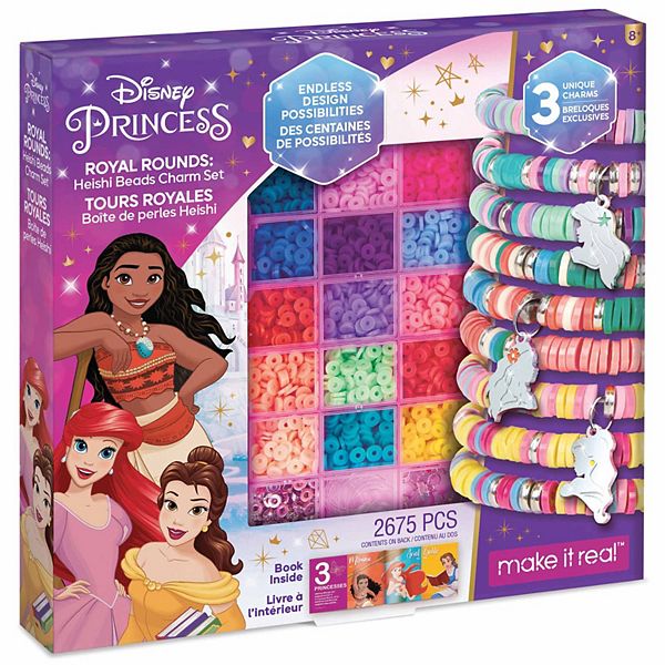 Disney Princess Make It Real Royal Rounds Heishi Beads Charm Kit Make It Real