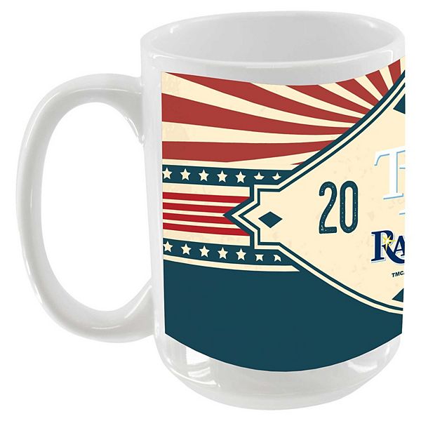 Tampa Bay Rays 15oz. Americana Diamond Mug The Memory Company