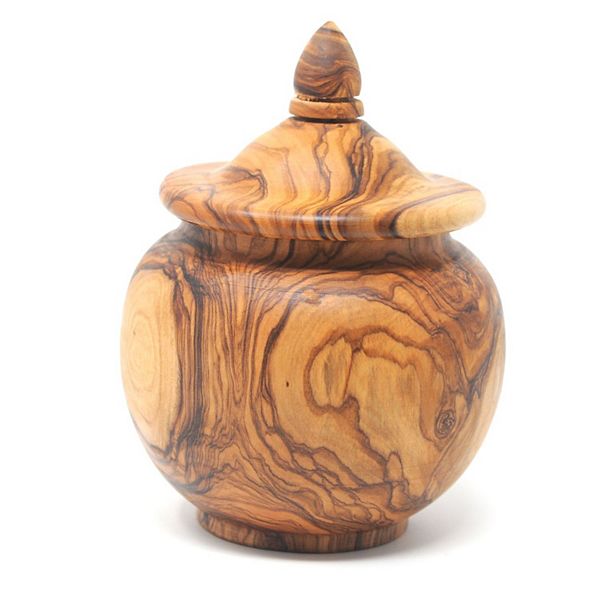 Olive Wood Acorn Sugar Bowl, Large BELDINEST