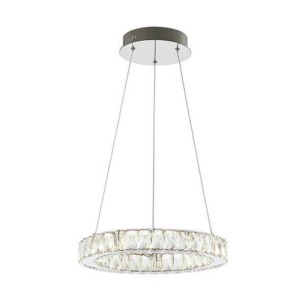 Reese Adjustable Integrated Led Metal/crystal Pendant Pendant Jonathan Y Designs