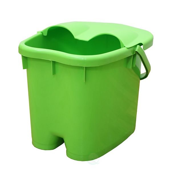 Foot Massage Spa Bath Bucket With Cover Basicwise