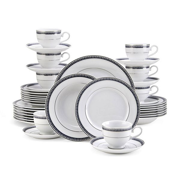 Mikasa Platinum Crown Cobalt 40-Piece Dinnerware Set MIKASA