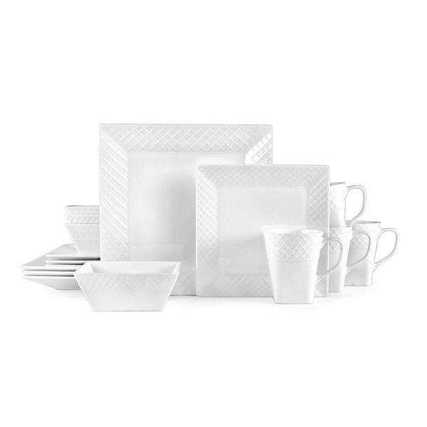 Mikasa Trellis Square 16-Piece Dinnerware Set MIKASA