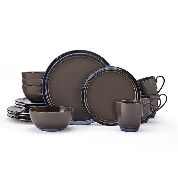 Mikasa Elura Espresso 16-Piece Dinnerware Set MIKASA