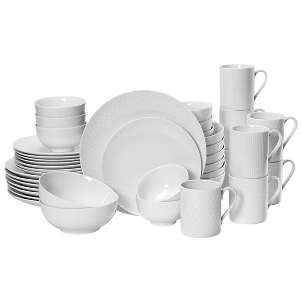 Mikasa Cheers White 40-Piece Dinnerware Set MIKASA