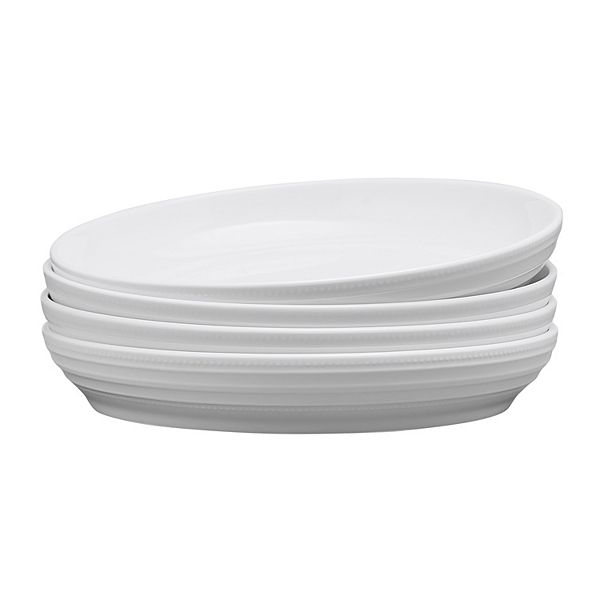 Mikasa Kamryn 8.5" Vegan Bone Pasta Bowls - Set of 4 MIKASA