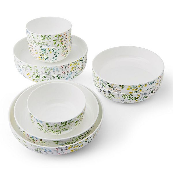 Mikasa Tivoli Garden 9-Piece Dinnerware Bowl Set MIKASA