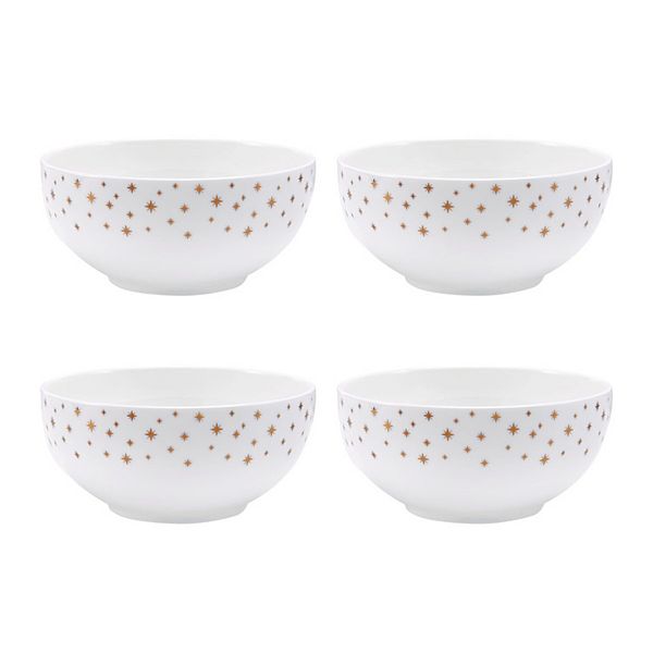 Mikasa Millie Gold Set of 4 6-Inch All Purpose Bowls MIKASA