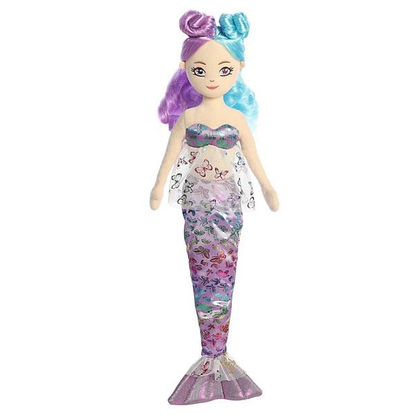 Aurora Large Purple Sea Sparkles Flutter Fashion Sparkles 18" Ophelia Enchanting Stuffed Doll Aurora