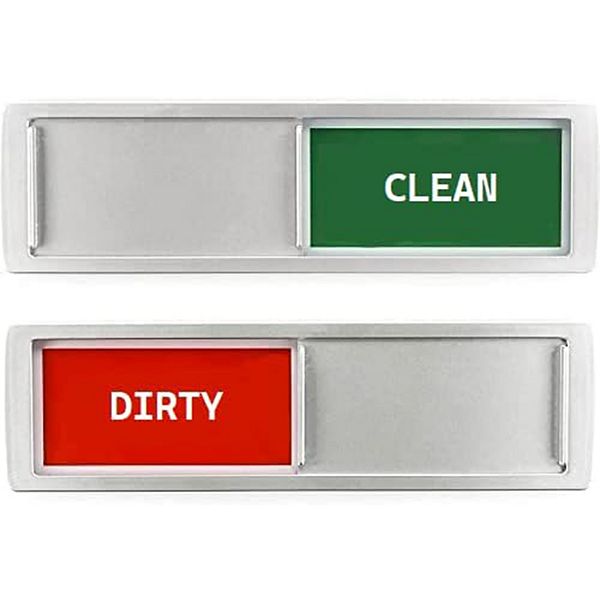 Dishwasher Magnet Clean Dirty Sign, Sliding Dishwasher Sign Charles Daily