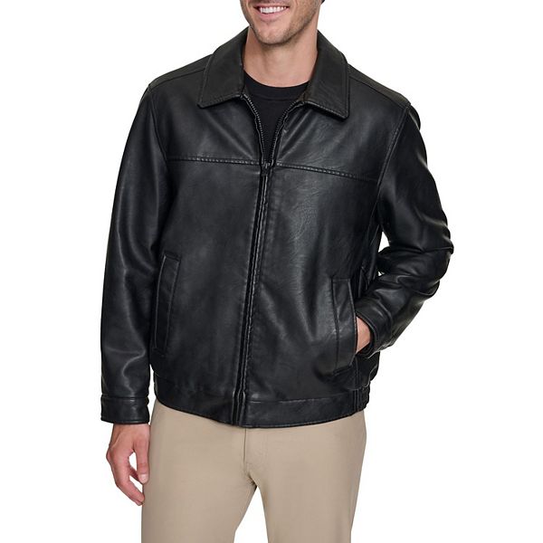 Мужская Повседневная куртка Dockers Faux Leather James Dean Bomber Jacket Dockers