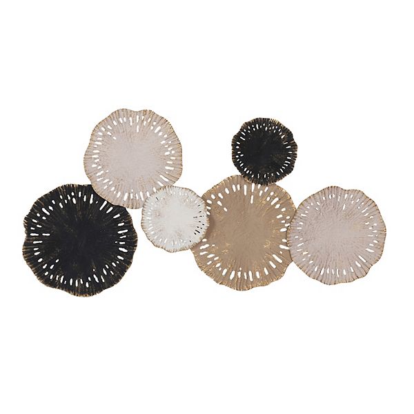 Belle Maison 38-in. Textured Circles Metal Wall Decor Belle Maison