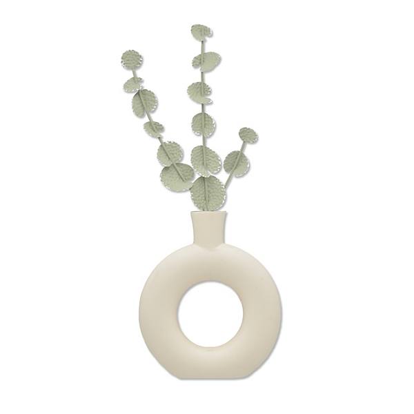 Belle Maison 19-in. Eucalyptus Vase Metal Wall Decor Belle Maison