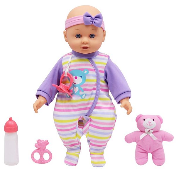 Gi-Go Toys Dream Collection: 14" Baby Doll Maggie with Teddy Playset Gi-Go Toys