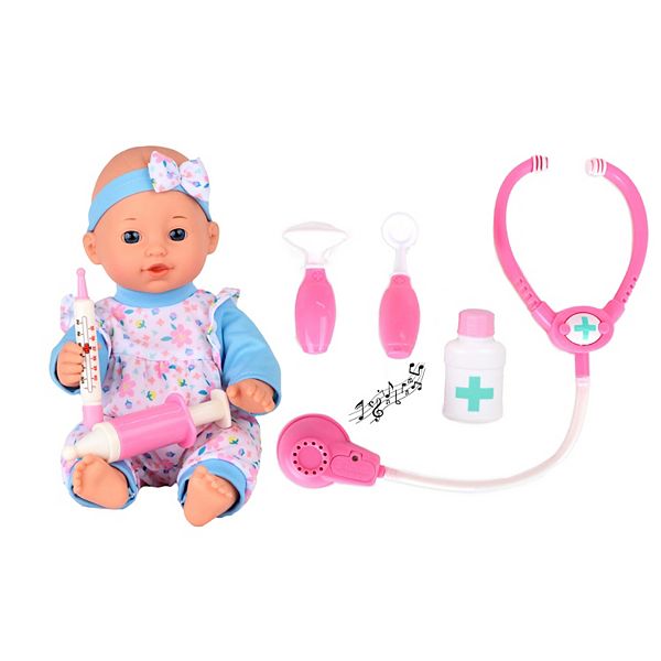 Gi-Go Toys Dream Collection: 12” Baby Doll with Medical Set in Gift Box Gi-Go Toys