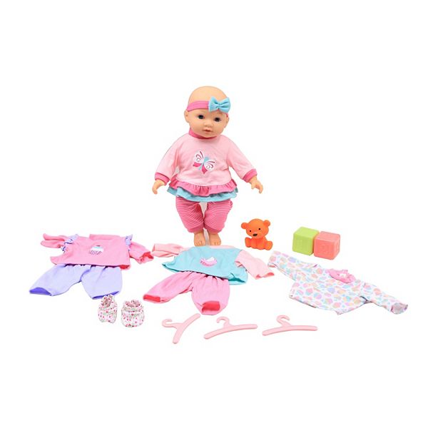 Gi-Go Toys Dream Collection: 14” Baby Doll - My Lil' Wardrobe in Gift Mailer Playset Gi-Go Toys