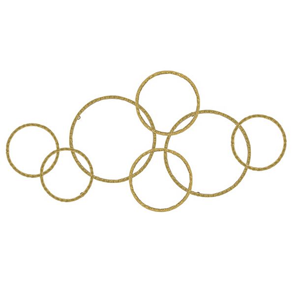 Belle Maison 40-in. Connected Circles Metal Wall Decor Belle Maison