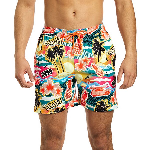 Мужские плавки OppoSuits Aloha Hero с 3 карманами на застежке, полиэстер и эластан OppoSuits