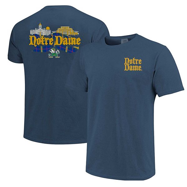 Темно-синяя унисекс футболка с культурным принтом Notre Dame Fighting Irish Image One