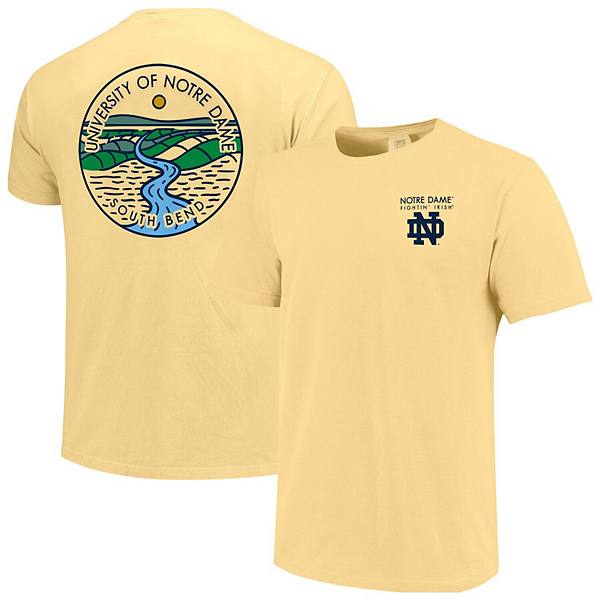 Унисекс футболка из 100% хлопка Comfort Colors с логотипом Notre Dame Fighting Irish Image One