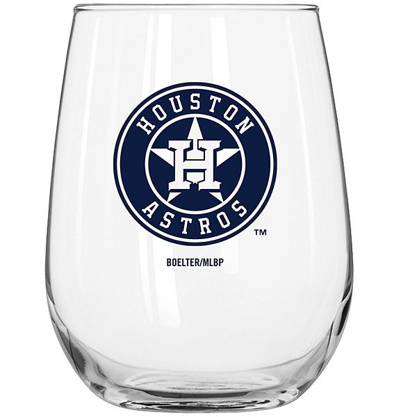 Houston Astros 16oz. Gameday Curved Beverage Glass Logo Brand