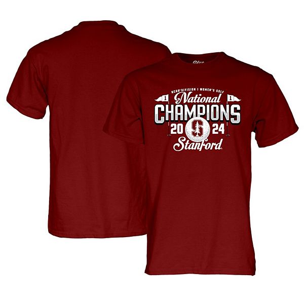 Унисекс Футболка Blue 84 Stanford Cardinal 2024 NCAA  Golf National Champions Blue 84