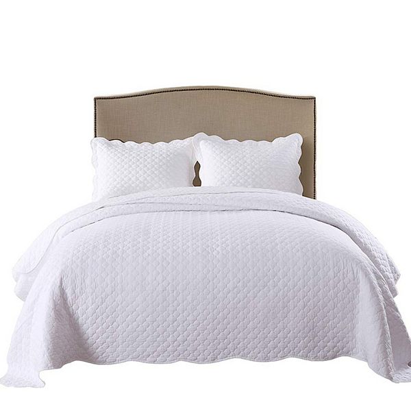 Marcielo 3 Pcs 100% Cotton Quilt Bedspread Set Bed Coverlets MarCielo