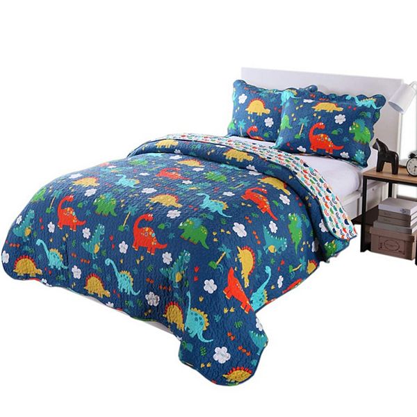 Marcielo 100% Cotton Kids Quilt Bedspread Set For Teens Girls Bedding MarCielo