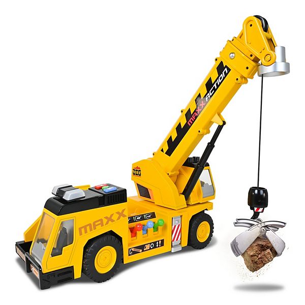 Maxx Action Motorized Lights & Sounds Mega Crane Truck Maxx Action