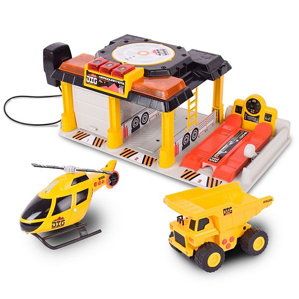 Maxx Action Lights & Sounds 3-pc. Construction Garage & Two Mini Vehicles Playset Maxx Action