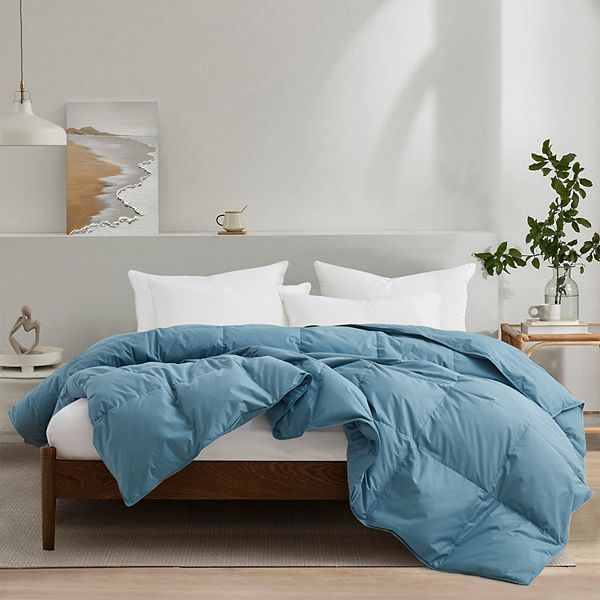 Unikome Ultra Soft 100% Organic Cotton Feather Down Medium Warm Quilted Bed Comforter UNIKOME