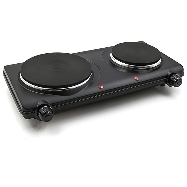 Elite Cuisine Electric Double Cast Burner Hot Plate Elite