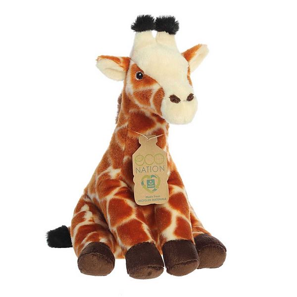 Aurora Large Orange Eco Nation Eco Hugs 13" Giraffe Eco-friendly Stuffed Animal Aurora