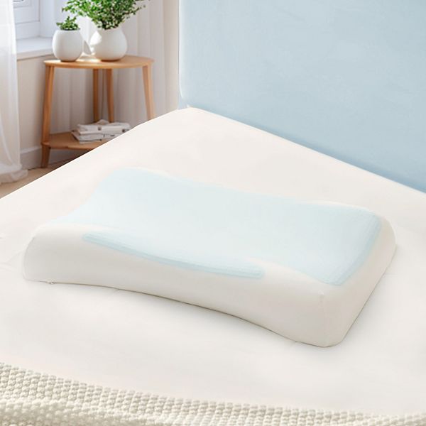 Unikome Cooling Gel Pillows Memory Foam Bed Pillow With Two-sided Reversible Design UNIKOME