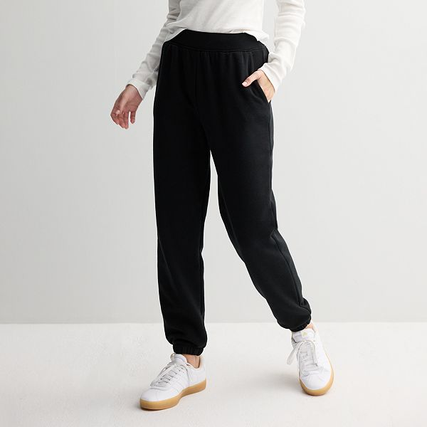 Juniors' SO® Rib Waistband Fleece Joggers SO