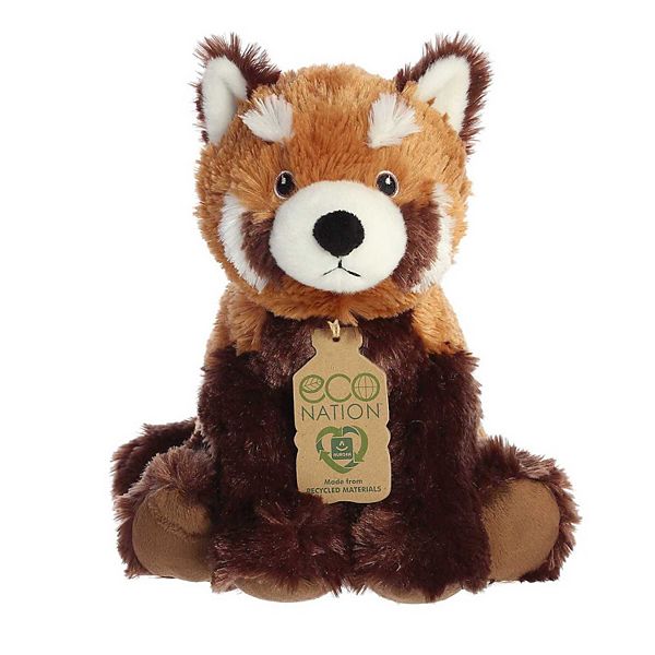 Aurora Medium Brown Eco Nation Eco Hugs 12" Red Panda Eco-friendly Stuffed Animal Aurora