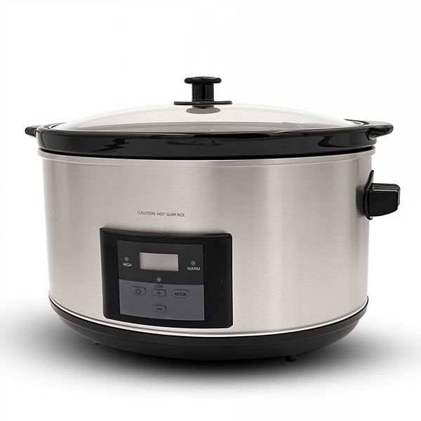 Elite Cuisine 8.5Qt. Stainless Steel Programmable Slow Cooker Elite