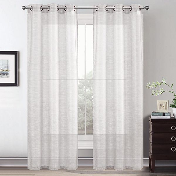 2 Pack Grommet All Season Window Curtains Panels RT Design