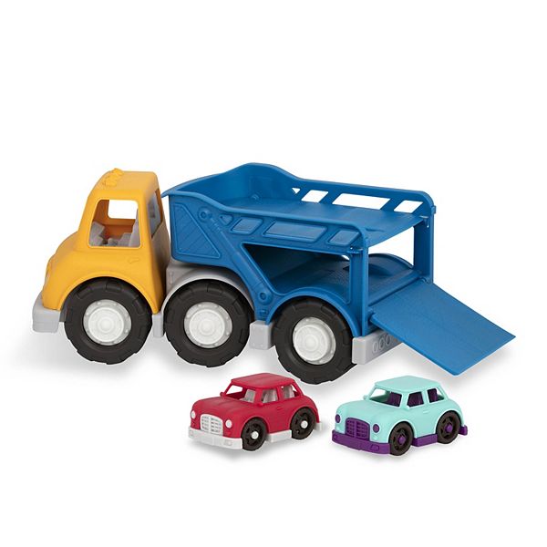 Battat Car Carrier Truck & 2 Toy Cars Battat