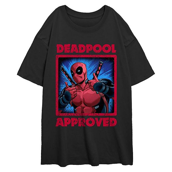 Женская Футболка Marvel Deadpool Approved Poster Oversized Marvel