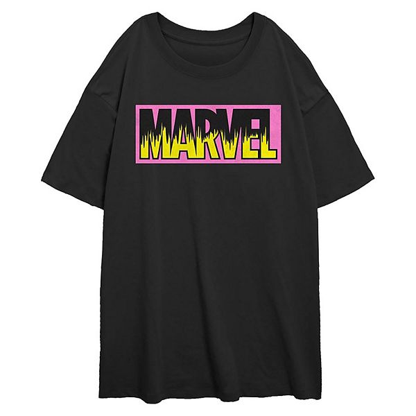 Женская Футболка Marvel Neon Logo Oversized Marvel