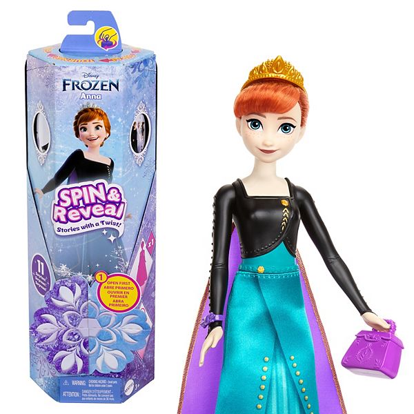 Disney's Frozen Spin & Reveal Anna Fashion Doll & Accessories from Mattel Mattel